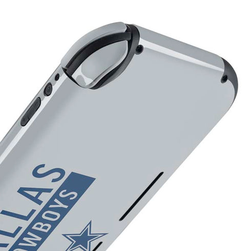 NFL Dallas Cowboys Silver Performance Series Nintendo Switch Lite Skin